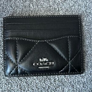 Coach Puffy Black Card Case